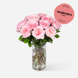 Valentines Pink Garden Roses